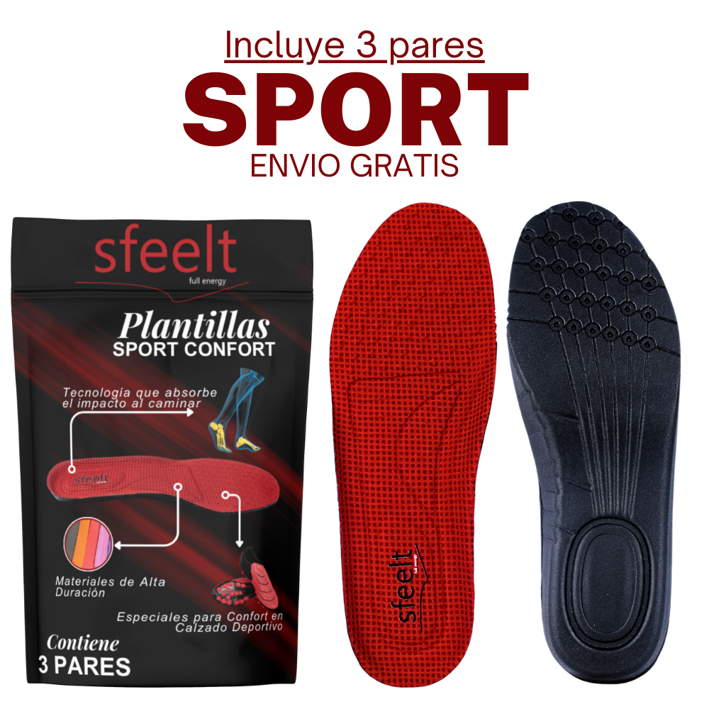 3 pares SPORT- Plantillas para Deporte