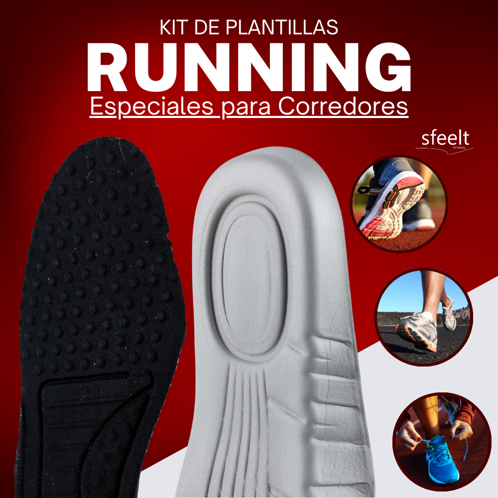 3 pares RUNNING- Plantillas para Atletas
