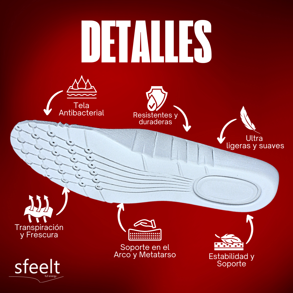 3 pares RUNNING- Plantillas para Atletas