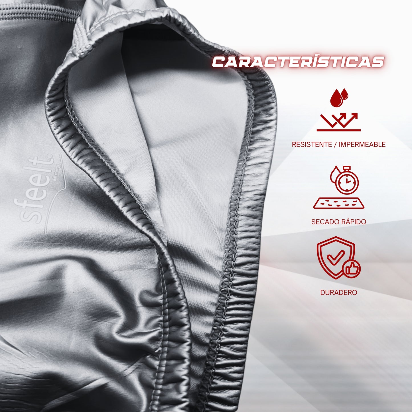 Sfeelt Aqua Cap Gorro De Natación Tela Liso Ergonómico